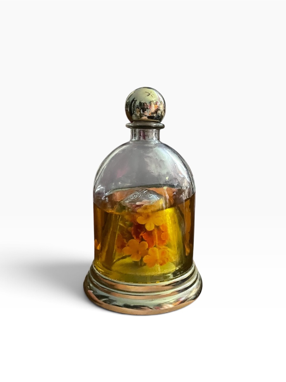 Vintage Avon Decanter - Glass Dome Floral